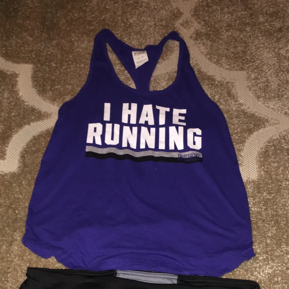 PINK I hate running tank